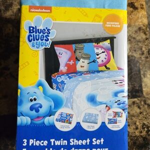 Nickelodeon Blue's Clues & You Colorful Twin Sheet Set